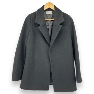 Modern Citizen Single Button Black Coat Women's S Minimalist Classic (no belt)